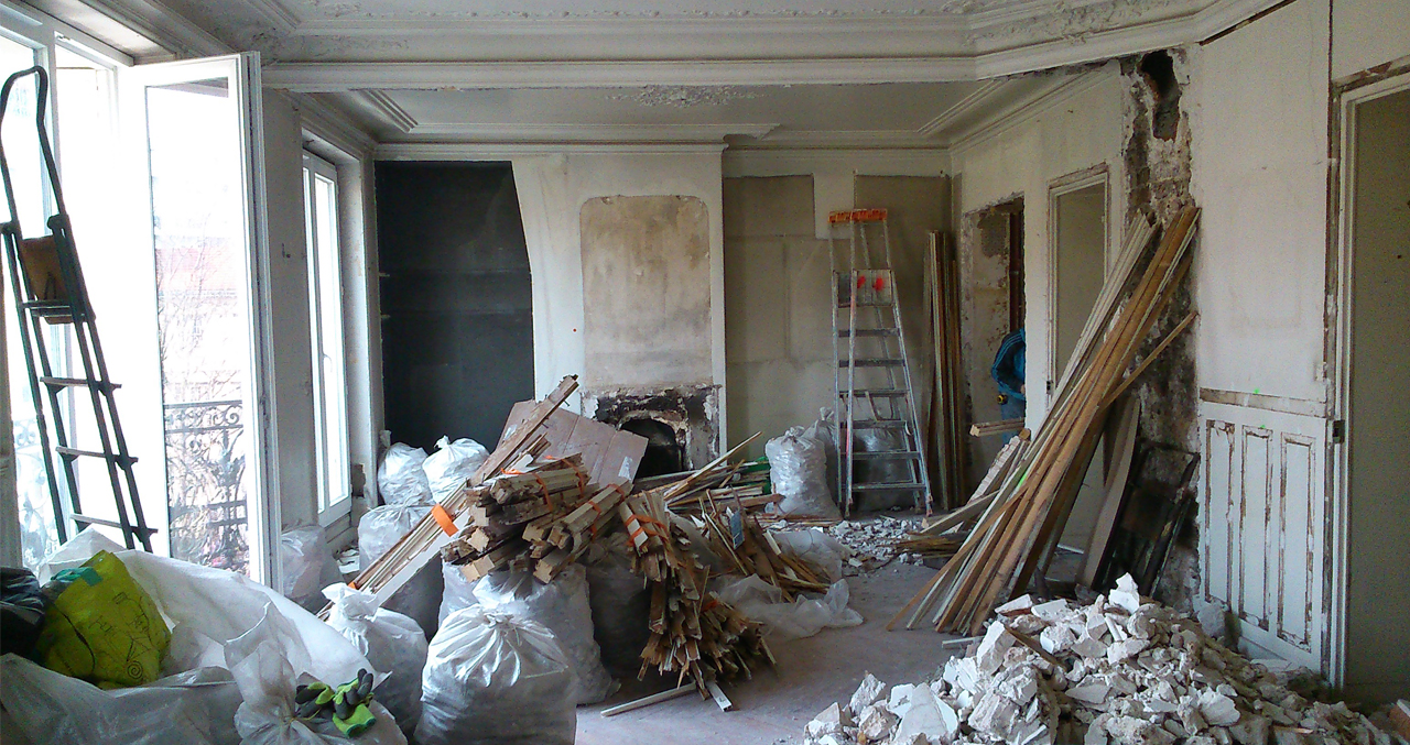 Appartement Picpus démolition totale hors porteurs Appartement Picpus démolition totale hors porteurs