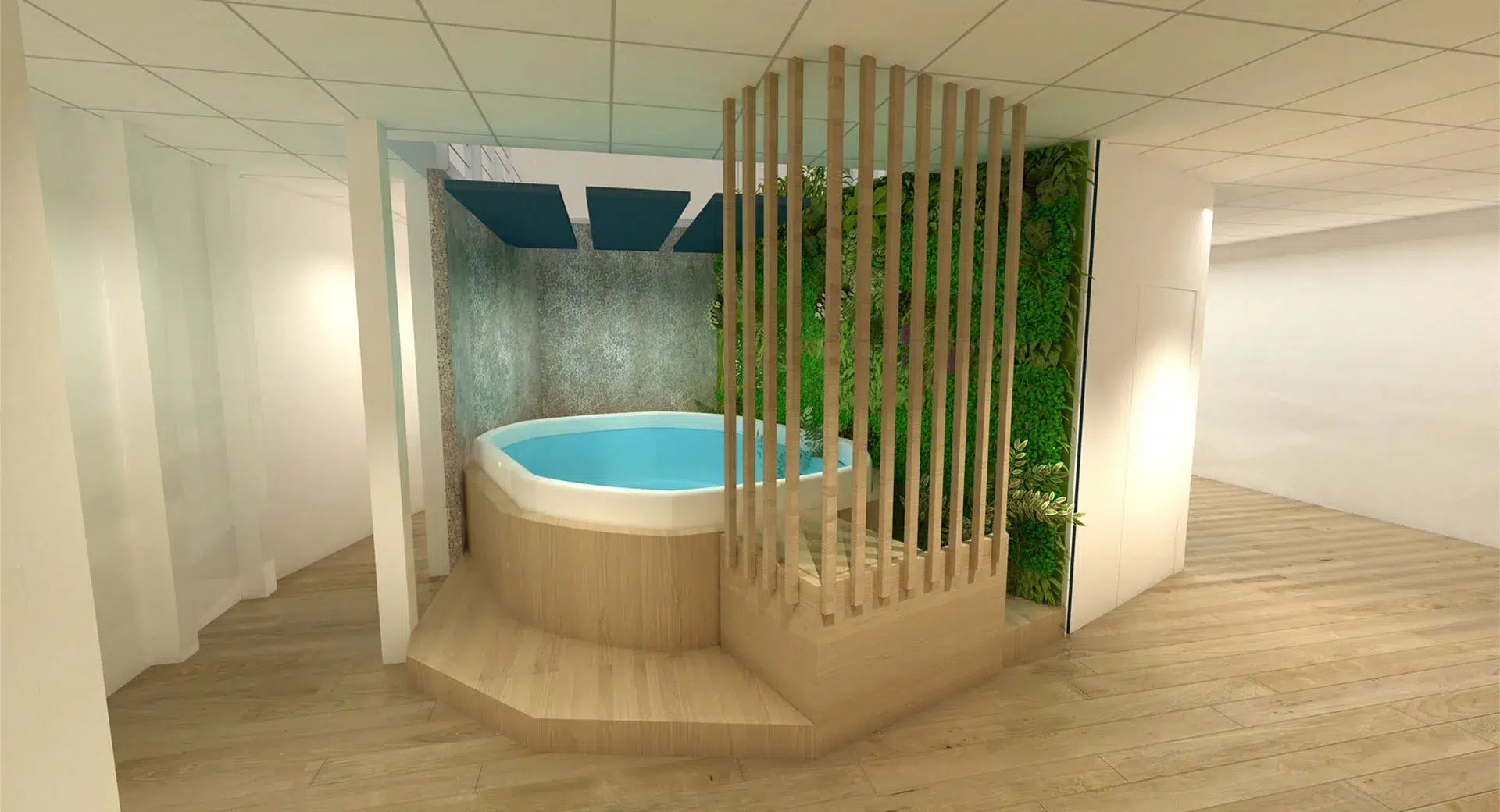 YJ Architecture intérieure - Lagon Spa - Spa - 3D